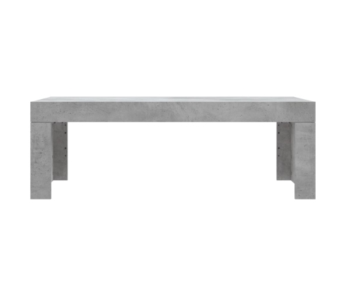 Mesa de centro madera de ingeniería gris hormigón 102x50x36 cm