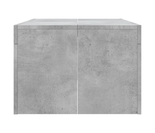 Mesa de centro madera de ingeniería gris hormigón 102x50x36 cm