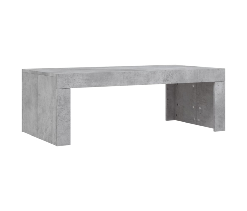 Mesa de centro madera de ingeniería gris hormigón 102x50x36 cm