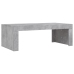 Mesa de centro madera de ingeniería gris hormigón 102x50x36 cm