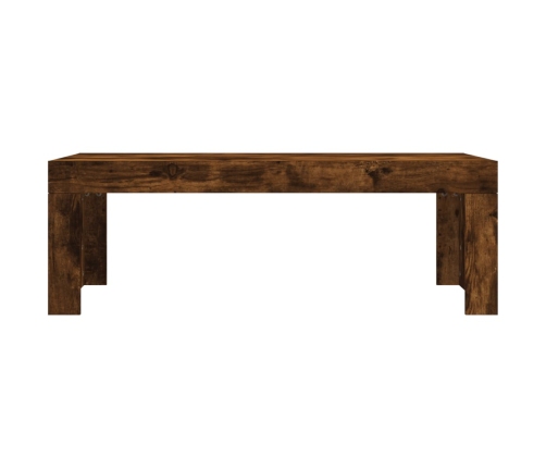 Mesa de centro madera de ingeniería roble ahumado 102x50x36 cm