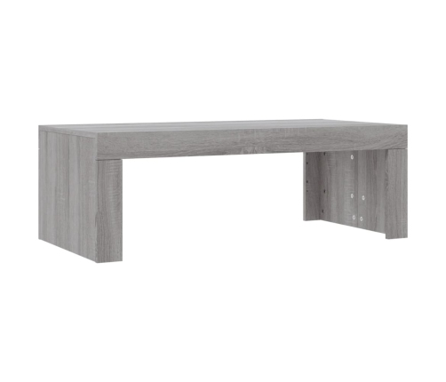 vidaXL Mesa de centro madera de ingeniería gris Sonoma 102x50x36 cm