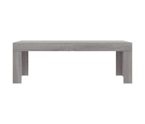 vidaXL Mesa de centro madera de ingeniería gris Sonoma 102x50x36 cm