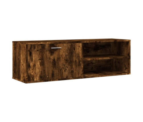 Mueble de TV madera de ingeniería roble ahumado 120x34x37 cm