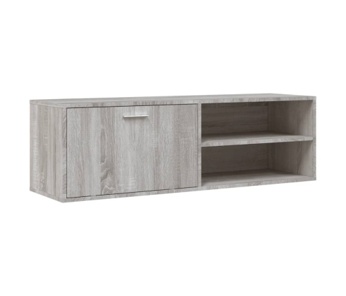 vidaXL Mueble de TV de madera de ingeniería gris sonoma 120x34x37 cm