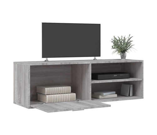 vidaXL Mueble de TV de madera de ingeniería gris sonoma 120x34x37 cm