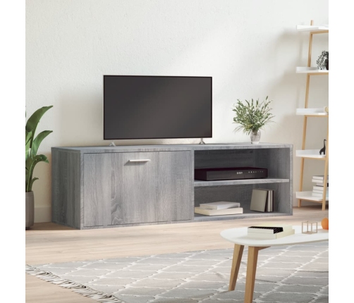 vidaXL Mueble de TV de madera de ingeniería gris sonoma 120x34x37 cm