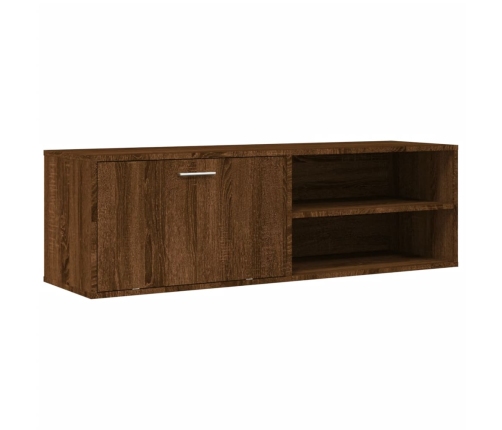 Mueble de TV madera de ingeniería marrón roble 120x34x37 cm