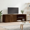 Mueble de TV madera de ingeniería marrón roble 120x34x37 cm