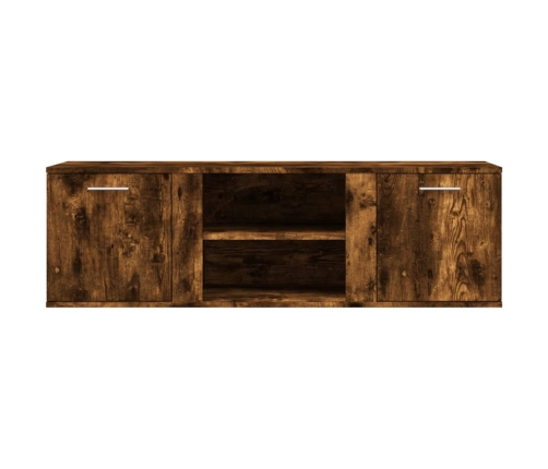 Mueble de TV madera de ingeniería roble ahumado 120x34x37 cm