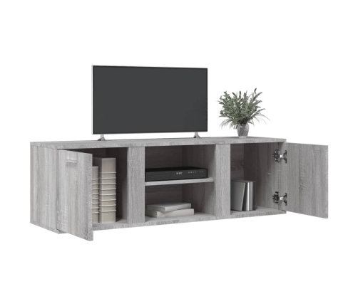 Mueble de TV de madera de ingeniería gris sonoma 120x34x37 cm