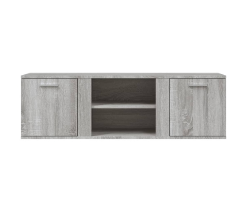 Mueble de TV de madera de ingeniería gris sonoma 120x34x37 cm