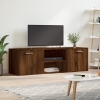 Mueble de TV madera de ingeniería marrón roble 120x34x37 cm