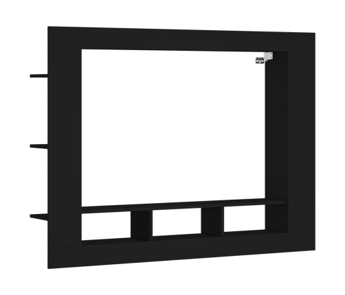 Mueble para TV madera de ingeniería negro 152x22x113 cm