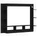 Mueble para TV madera de ingeniería negro 152x22x113 cm