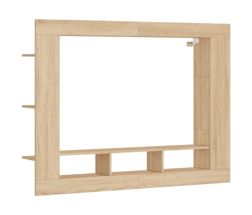 Mueble de TV madera de ingeniería roble Sonoma 152x22x113 cm