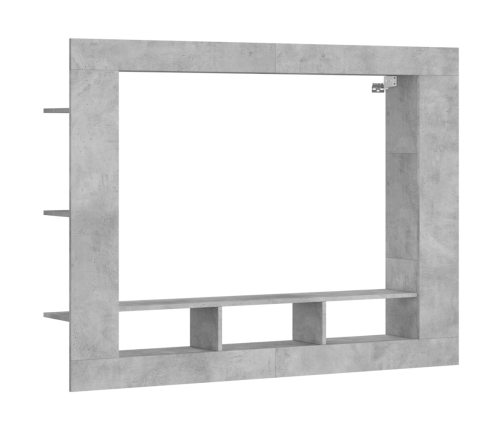 Mueble para TV madera de ingeniería gris hormigón 152x22x113 cm