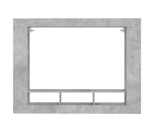 Mueble para TV madera de ingeniería gris hormigón 152x22x113 cm