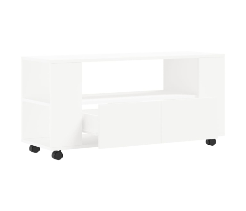 Mueble para TV madera de ingeniería blanco 102x34,5x43 cm