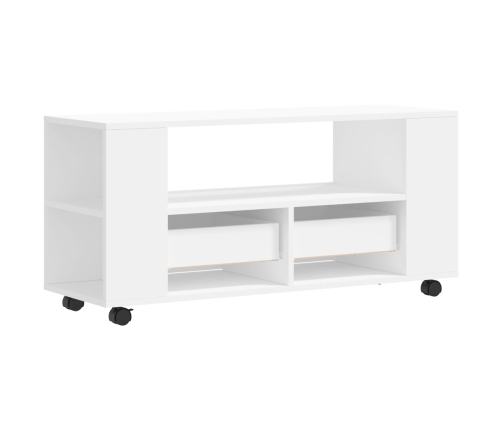 Mueble para TV madera de ingeniería blanco 102x34,5x43 cm