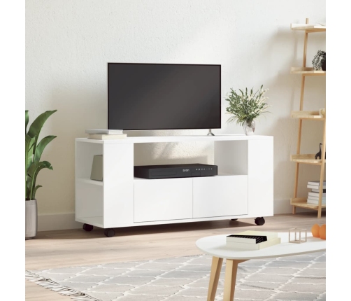 Mueble para TV madera de ingeniería blanco 102x34,5x43 cm