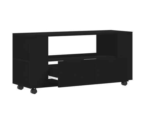 vidaXL Mueble para TV madera de ingeniería negro 102x34,5x43 cm