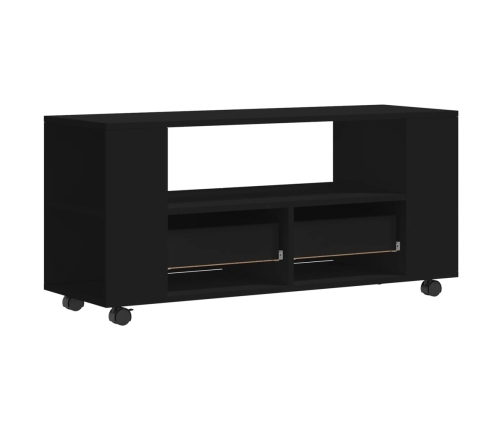 vidaXL Mueble para TV madera de ingeniería negro 102x34,5x43 cm