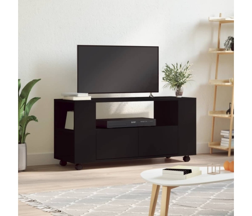 vidaXL Mueble para TV madera de ingeniería negro 102x34,5x43 cm