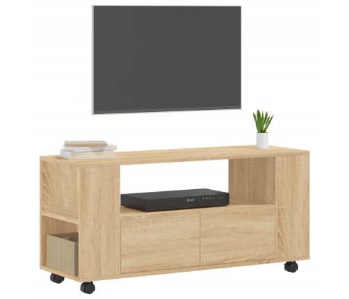 Mueble para TV madera de ingeniería roble Sonoma 102x34,5x43 cm