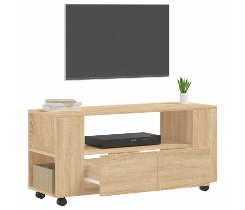 Mueble para TV madera de ingeniería roble Sonoma 102x34,5x43 cm