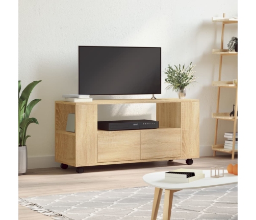 Mueble para TV madera de ingeniería roble Sonoma 102x34,5x43 cm