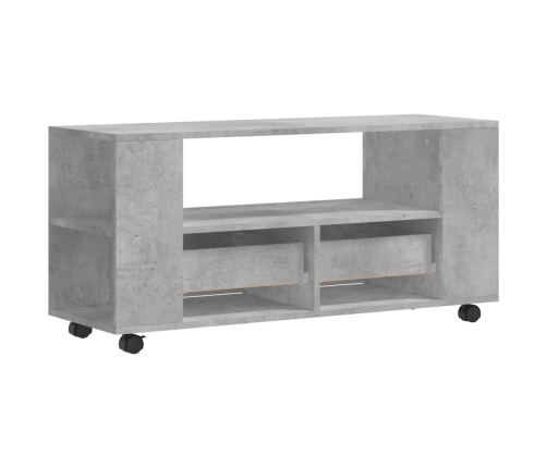 Mueble de TV madera de ingeniería gris hormigón 102x34,5x43 cm