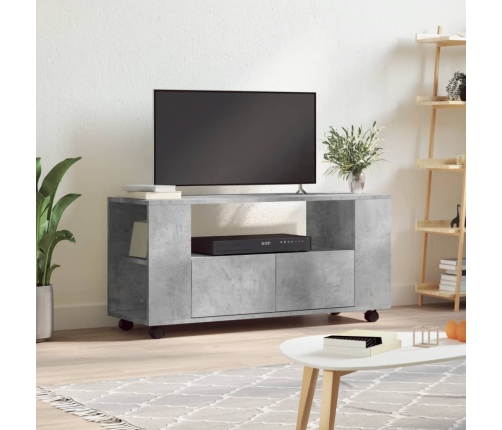 Mueble de TV madera de ingeniería gris hormigón 102x34,5x43 cm