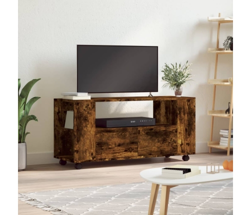 Mueble para TV madera de ingeniería roble ahumado 102x34,5x43cm