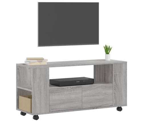 Mueble de TV madera de ingeniería gris Sonoma 102x34,5x43 cm