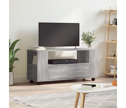 Mueble de TV madera de ingeniería gris Sonoma 102x34,5x43 cm