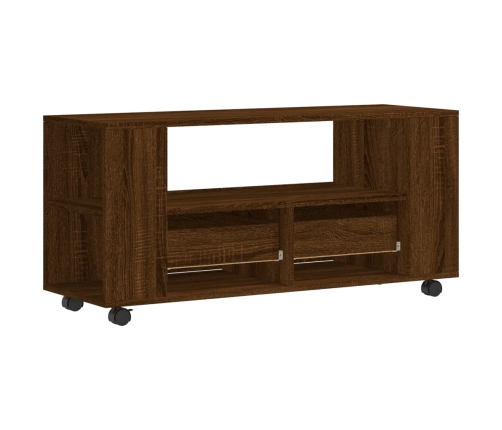 Mueble para TV madera de ingeniería roble marrón 102x34,5x43 cm