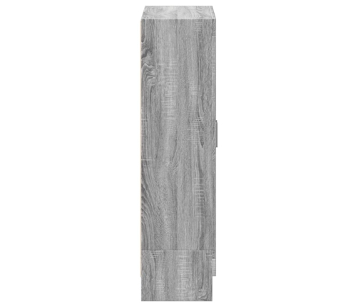 Armario de madera de ingeniería gris sonoma 82,5x30,5x115 cm