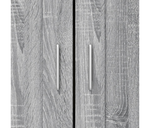 Armario de madera de ingeniería gris sonoma 82,5x30,5x115 cm