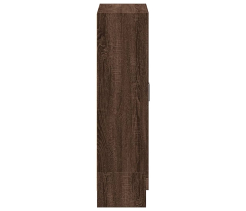 vidaXL Armario de madera de ingeniería roble oscuro 82,5x30,5x115 cm