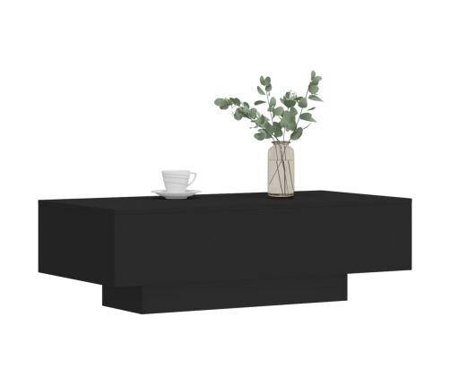 Mesa de centro madera de ingeniería negro 100x49,5x31 cm