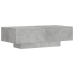 vidaXL Mesa de centro madera de ingeniería gris hormigón 100x49,5x31cm