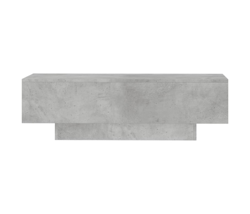 vidaXL Mesa de centro madera de ingeniería gris hormigón 100x49,5x31cm