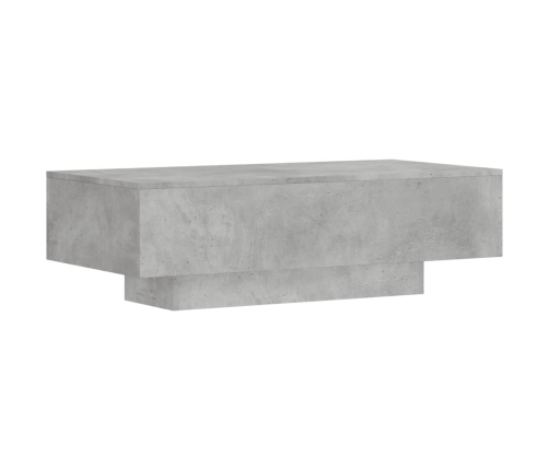 vidaXL Mesa de centro madera de ingeniería gris hormigón 100x49,5x31cm