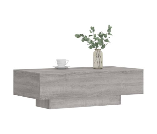 Mesa de centro madera de ingeniería gris Sonoma 100x49,5x31 cm