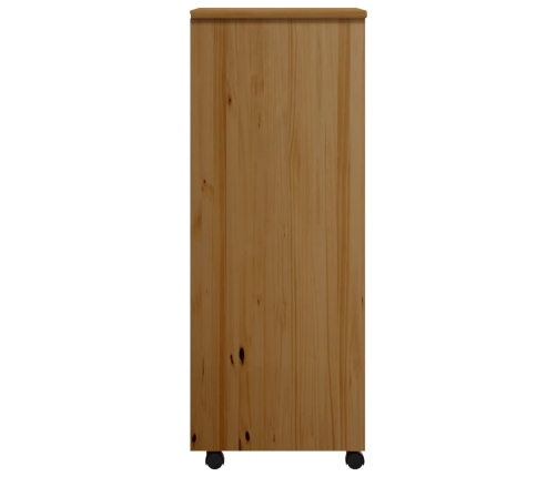 Cajonera con ruedas MOSS madera maciza pino marrón miel