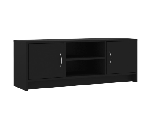 vidaXL Mueble de TV madera de ingeniería negro 102x30x37,5 cm