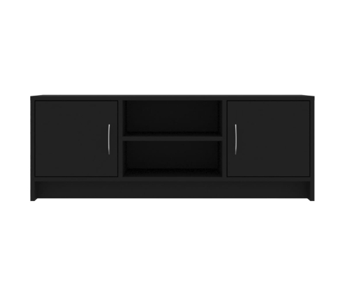 vidaXL Mueble de TV madera de ingeniería negro 102x30x37,5 cm