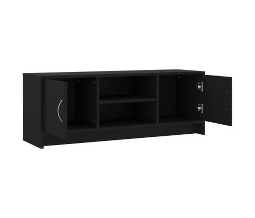 vidaXL Mueble de TV madera de ingeniería negro 102x30x37,5 cm