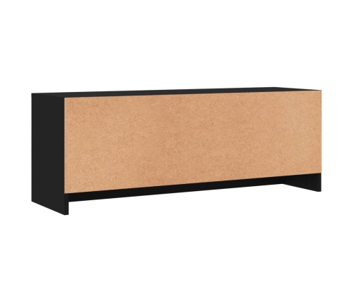 vidaXL Mueble de TV madera de ingeniería negro 102x30x37,5 cm